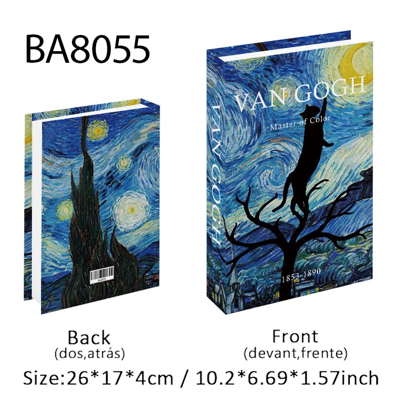 Bauhaus Decorative Books Open Luxury Fake Book Storage Box Home Decor Matisse Boho Monet Coffee Table Shelf Interior Decoration