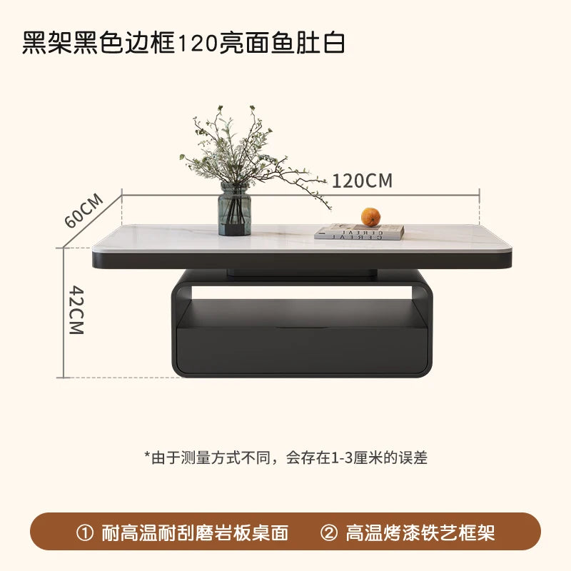 Desk Modern Side Tables Drawer Aesthetic Design White Side Tables Living Room Square Mesas De Centro Para Sala House Accessories