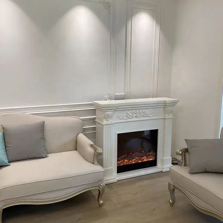 Electric FireplaceManufacturer Decorative Wood Fireplaces LED Flame Free Standing Electric Fireplace With Mantel