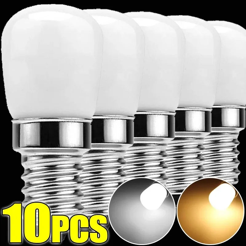 LED Light Bulb E12 E14 220V High Brightness Refrigerator Bulbs Refrige Display Lamp Mini Night Lights Warm White LED Spotlight