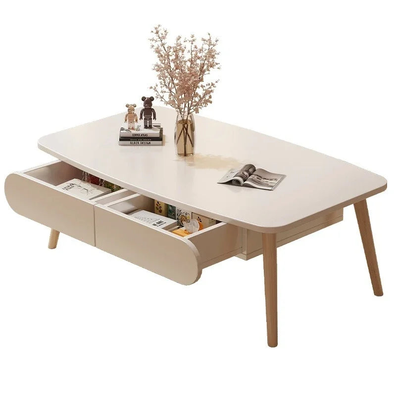 Tea table, modern home, living room, small apartment, simple low table, internet famous balcony, bedroom, sitting on the floor,