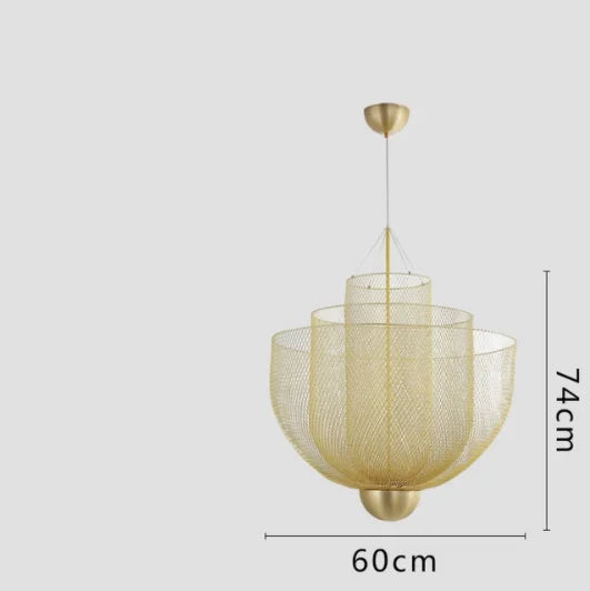 Modern LED Pendant lamps Lighting lustre Italy Designer LED Geometric Hollow LOFT Chandelier Staircase Home decor Hanging Lights