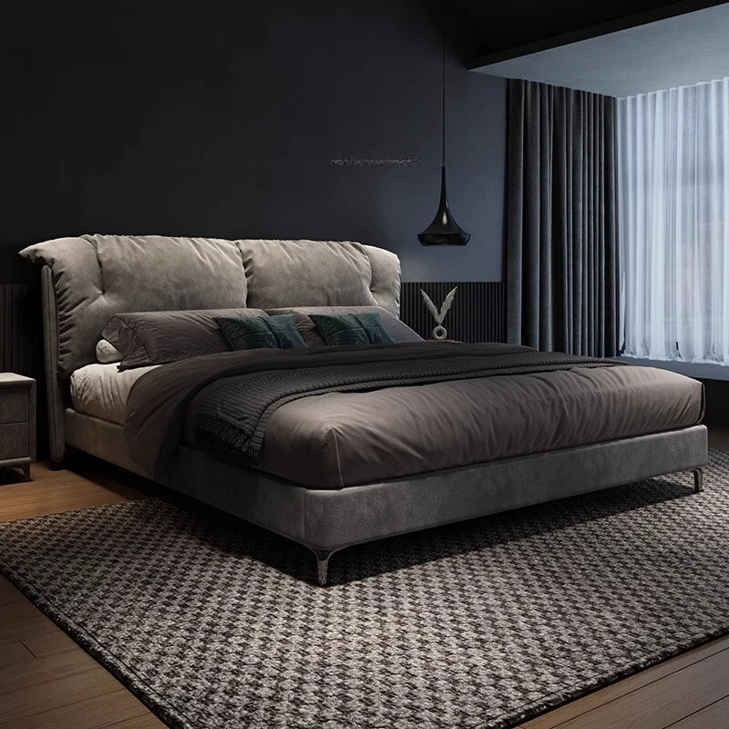European Master Bedroom Bed Design Kids Two Persons Bed Hotel Lounge Modern Storage Cama Inteligente House Accessories