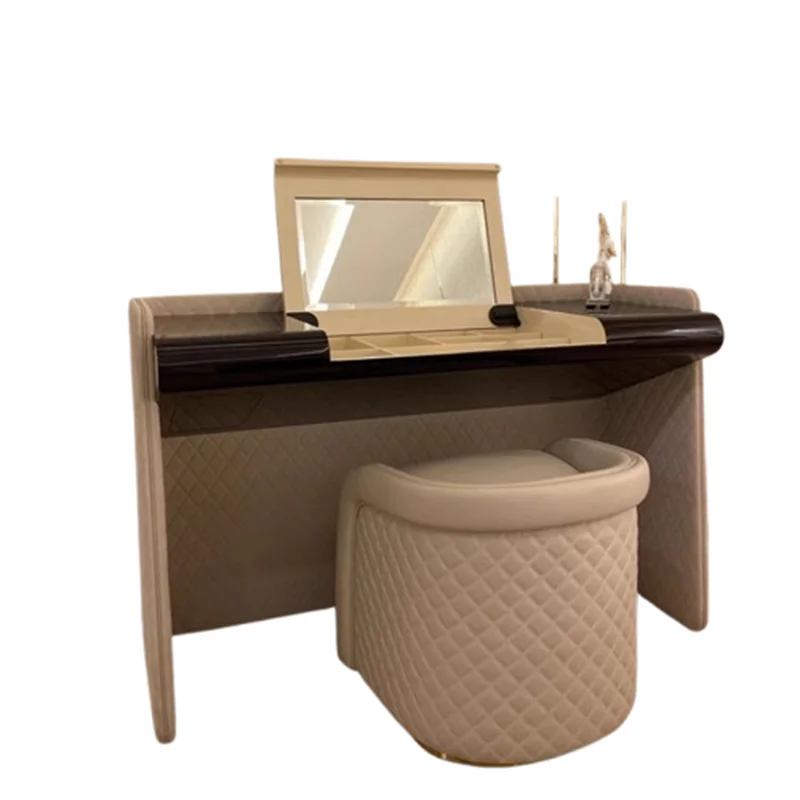 Italian Natural Dressing Table Design Apartment Mirror Bedroom Dressing Table Jewellery Organiser Penteadeiras Furnitures