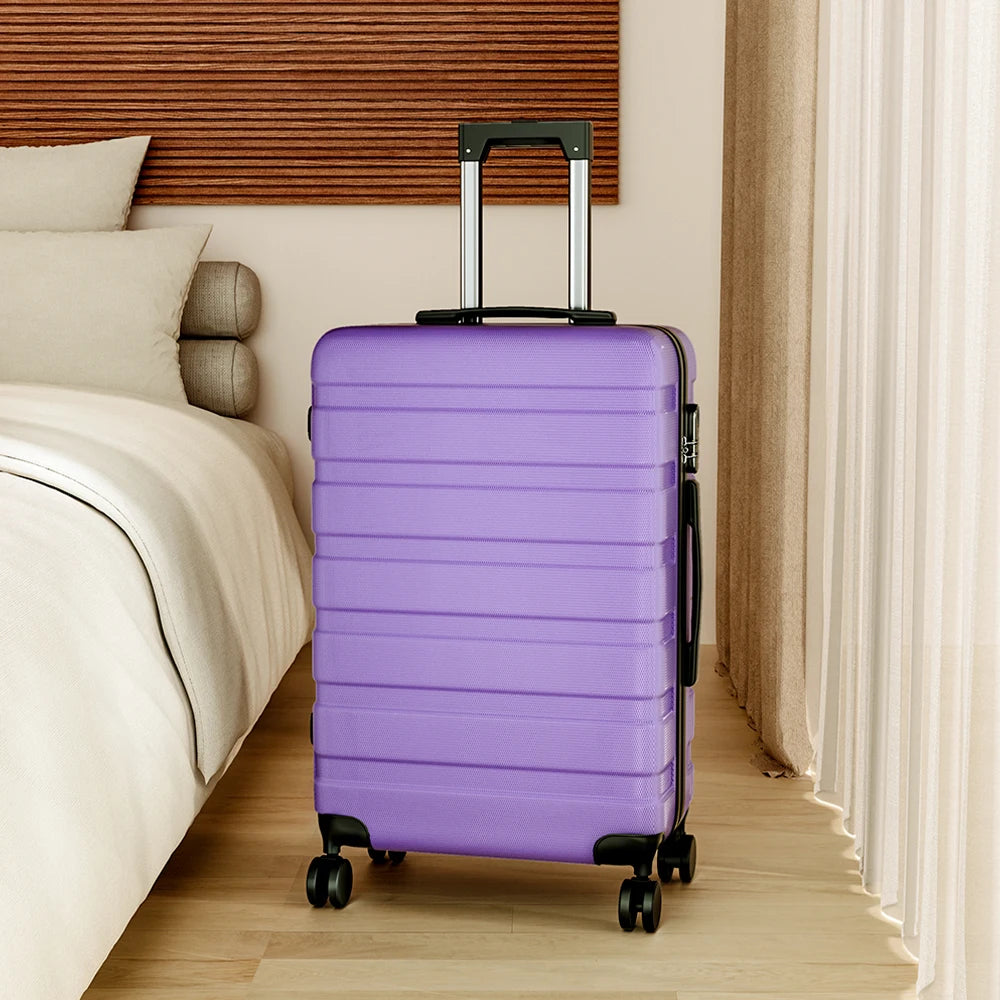 【Sheonly】Hardshell Rolling Luggage Trolley Travel Case, 20" 
