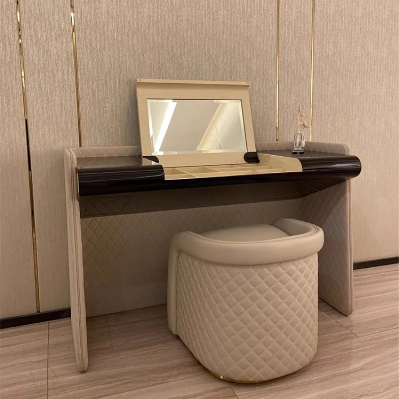 Italian Natural Dressing Table Design Apartment Mirror Bedroom Dressing Table Jewellery Organiser Penteadeiras Furnitures