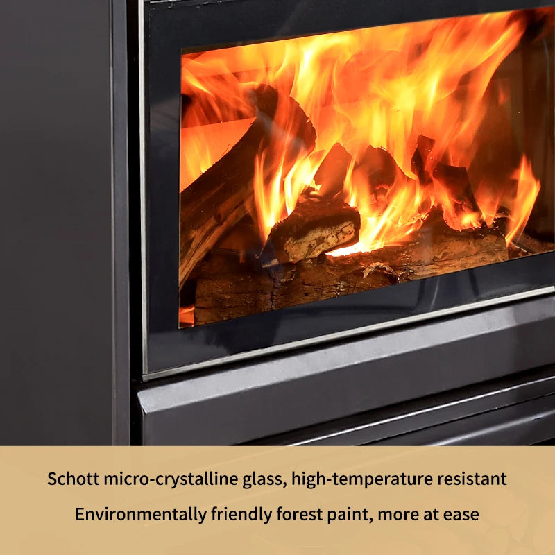 Real Fire Fireplace with Firewood for Home Use for Rural Cottages Inns Self-Built Houses Wood Stove Heating