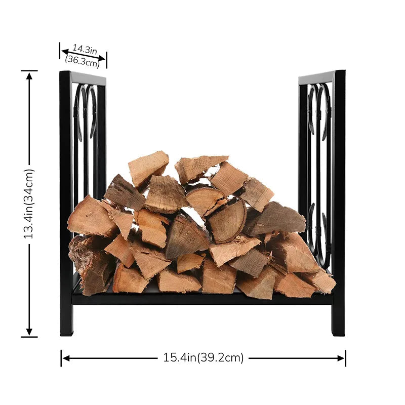 Fireplace Wood Rack, Simple Iron Art, Outdoor Wood Stacking Rack, Winter Heating, True Fire Fireplace, Wood Burning Rack,