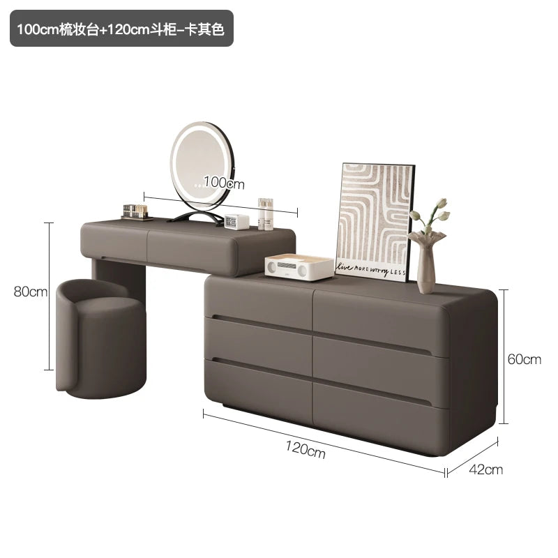 Luxury Premium Dressing Table Design Trendy Aesthetic Makeup Vanity Table Storage Tocador De Maquillaje Bedroom Furniture