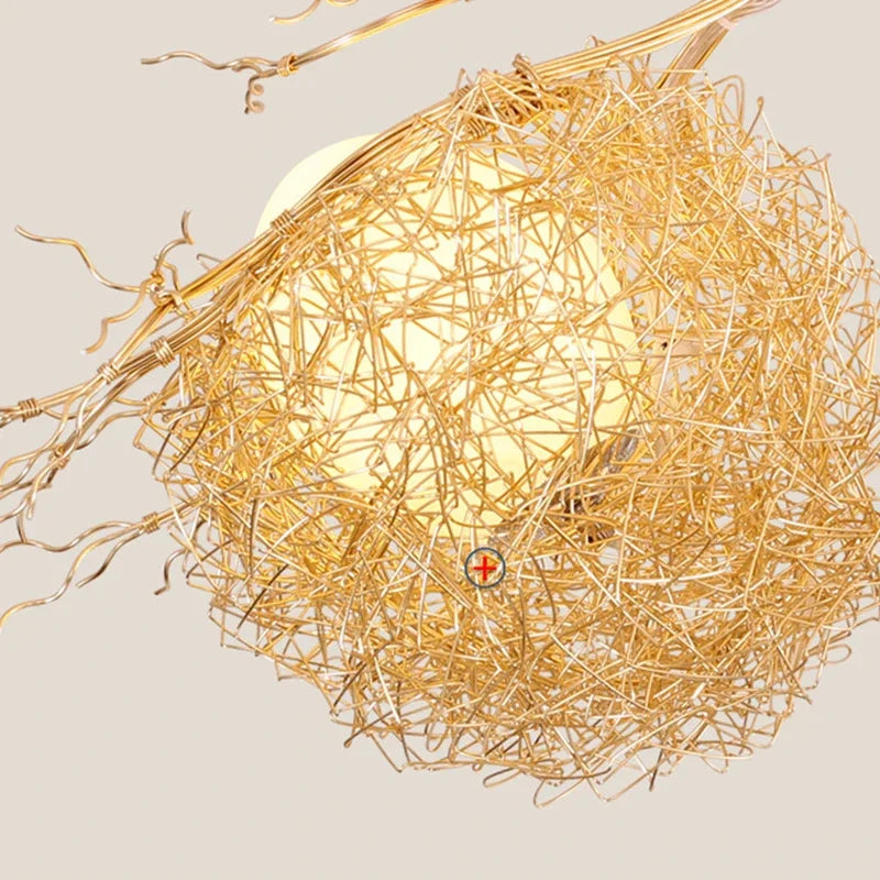 Bird chandelier Rustic luxury tree branch chandelier unique minimalist lamps for Living Room Loft farmhouse chandelier lighting