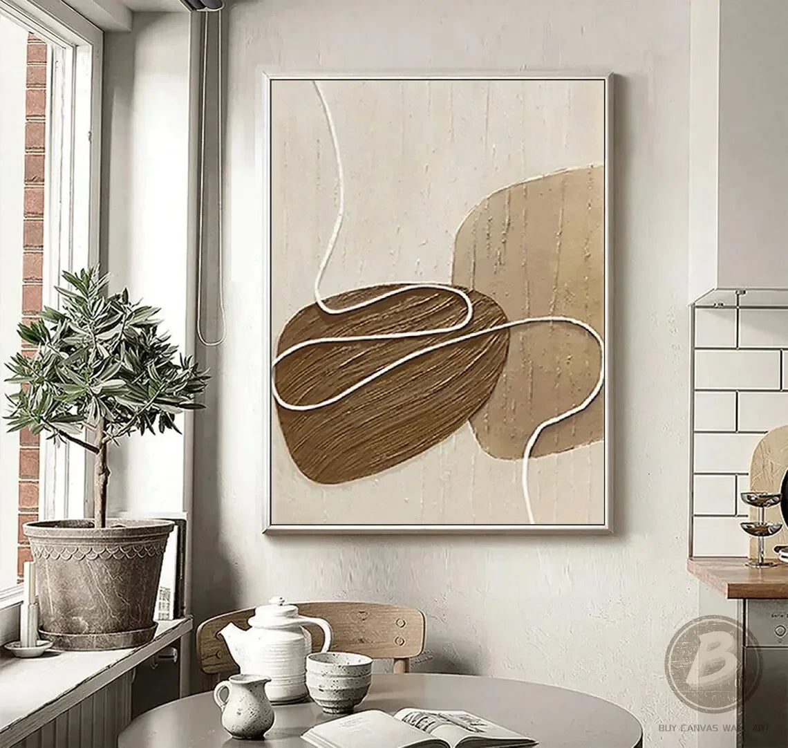 Handmade Large Textured Oil Painting Modern Abstract Geometry Hand Painted Wall Art PictureFor Living Room Porch Entrance Decor