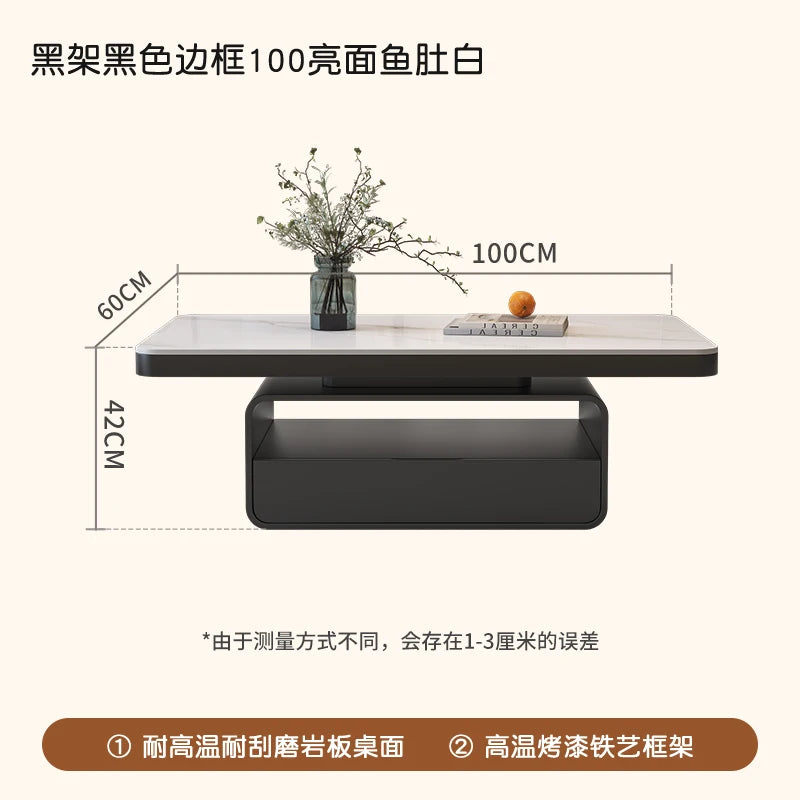 Desk Modern Side Tables Drawer Aesthetic Design White Side Tables Living Room Square Mesas De Centro Para Sala House Accessories