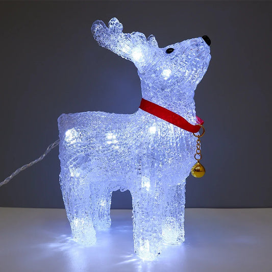 Santa Snowmen Xmas Elk Ornament Light Christmas Day Decoration Holiday Lighting Presents Kids New Year Gift Led Light Christmas