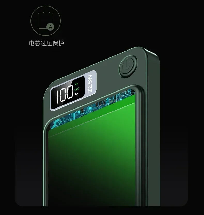 Power Bank 50000mAh Portable Magnetic Fast Wireless Charger for Iphone 12 13 14 Pro Max Macsafe External Auxiliary Battery Pack