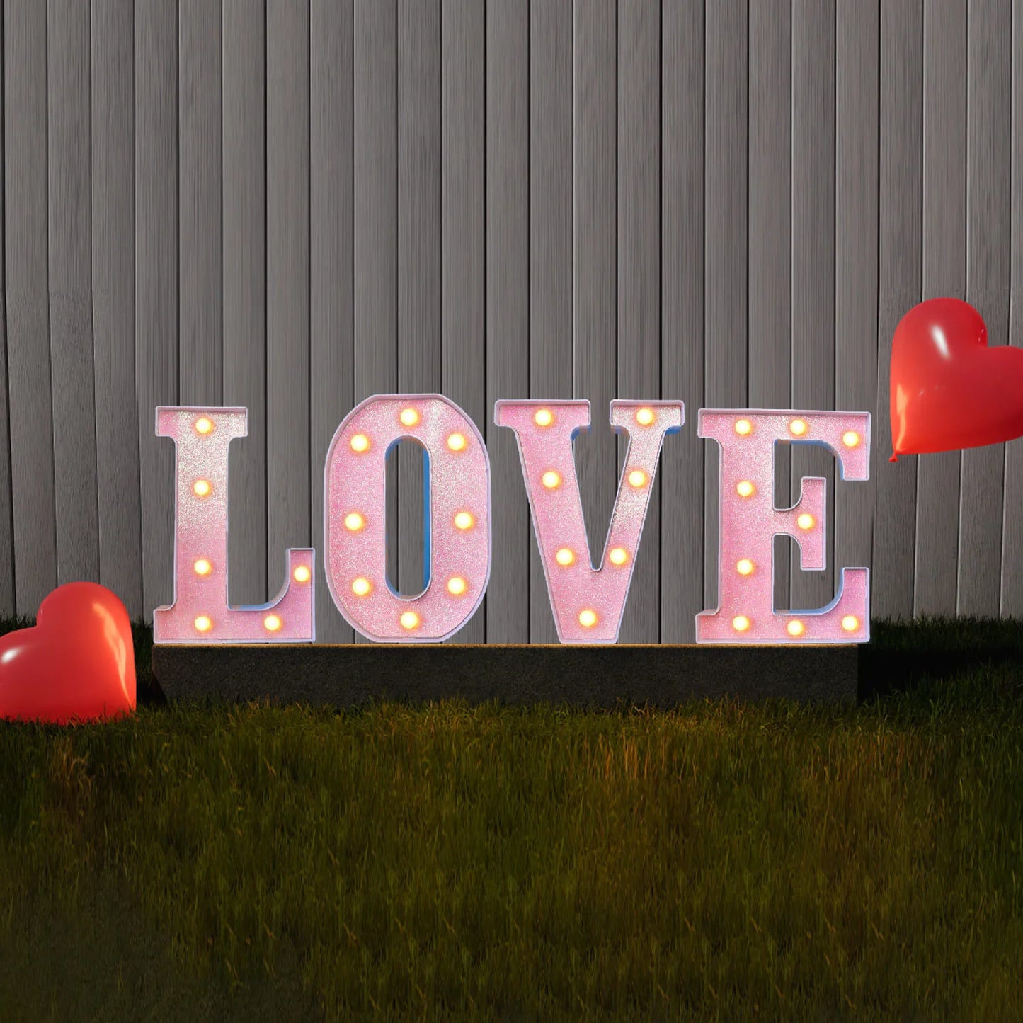 Valentine's Day "LOVE" Letter Ornaments Home Decoration Craft Gift Valentines Day Desktop Ornaments Bar Party Decoration Props
