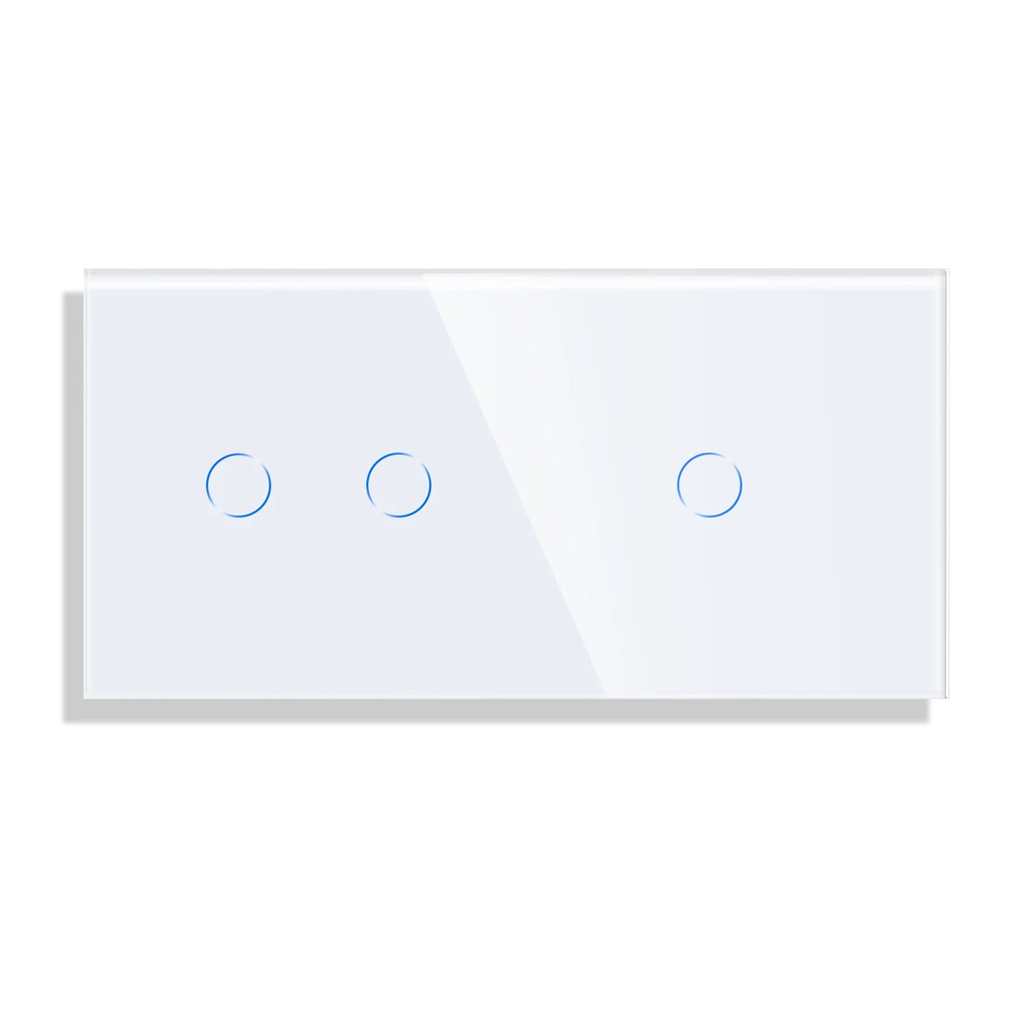 Bingoelec DIY White Black Gold Big Glass Panel 86*157mm For Touch Switches And Sockets AssemblySize