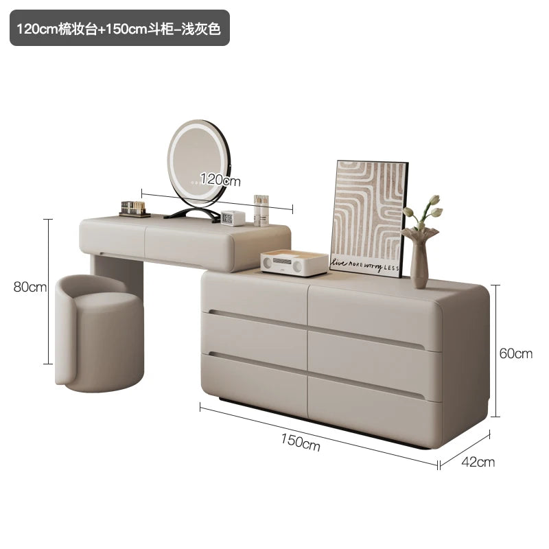 Luxury Premium Dressing Table Design Trendy Aesthetic Makeup Vanity Table Storage Tocador De Maquillaje Bedroom Furniture