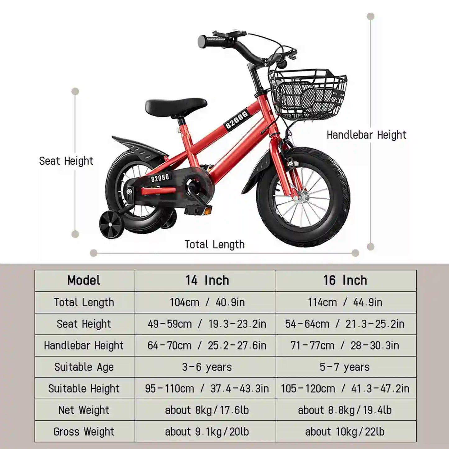 Kids   for Girls Ages 3-7 Years with Training Wheels Basket Kids  kids  14inch girls  toddler bikes
