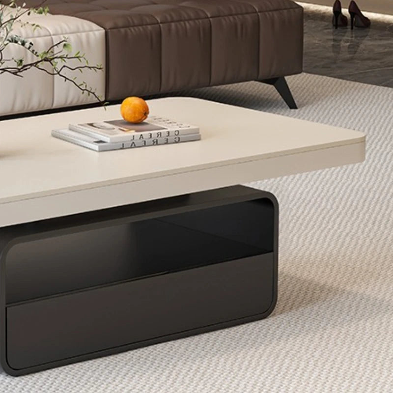Desk Modern Side Tables Drawer Aesthetic Design White Side Tables Living Room Square Mesas De Centro Para Sala House Accessories