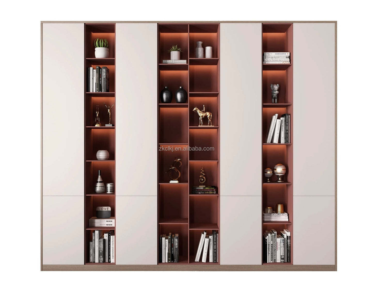 Modern Multifunctional Wooden Wardrobe for Home Bedroom Villa Wine Cellar Apartment Durable Assembly for Mall Furniture