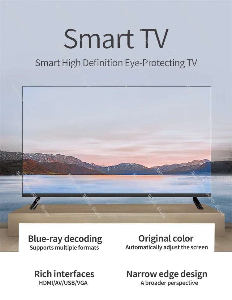 4K Smart TV 17 19 22 24 Inch, Android Television with Language Customization, Home Hotel LCD Display