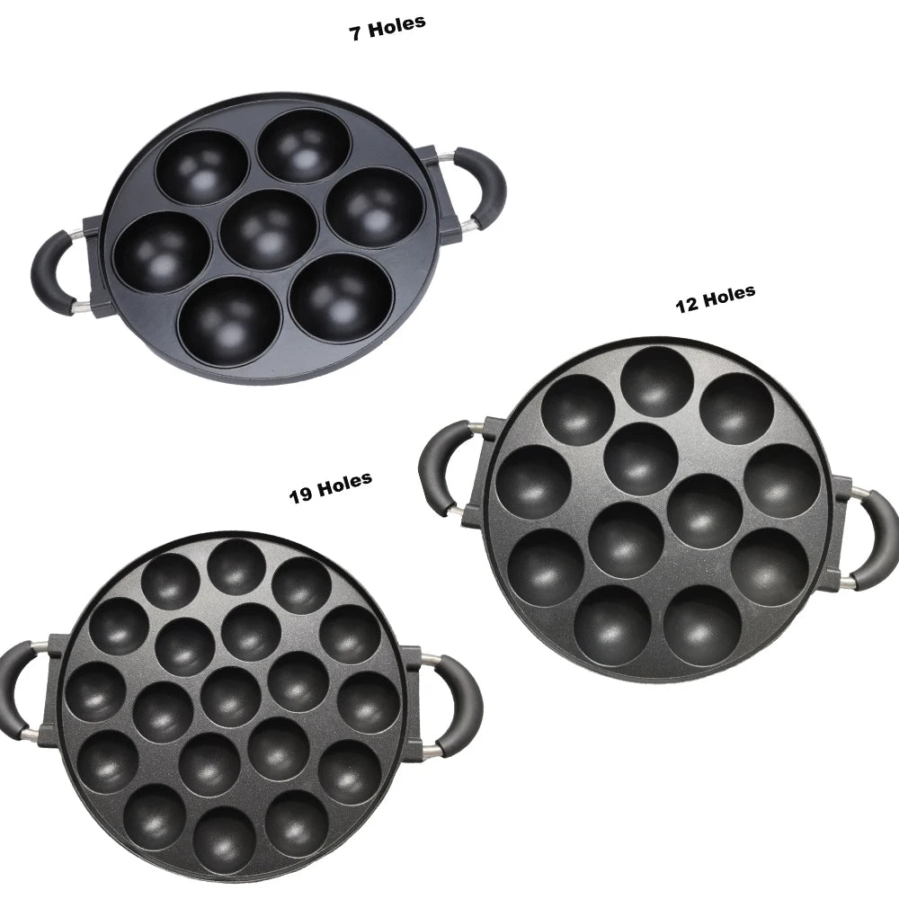 Cooking Cake Pan Cast Iron Omelette Pan Non-Stick Cooking Pot Breakfast Egg Cooker Cake Mold Kitchen Cookware Kitchenware