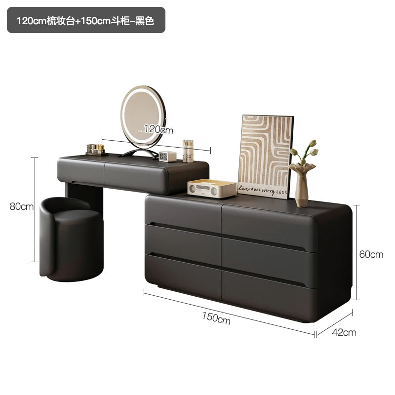 Luxury Premium Dressing Table Design Trendy Aesthetic Makeup Vanity Table Storage Tocador De Maquillaje Bedroom Furniture