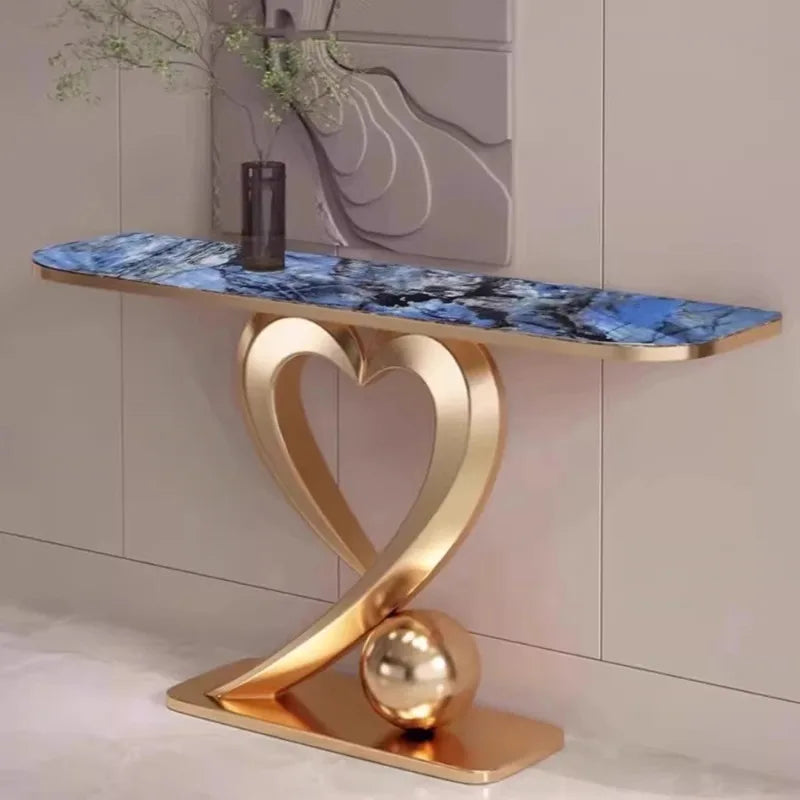Beauty Aesthetic Console Table Design Glamour Metal Hallway Console Table Vintage Luxury Tisch Wohnzimer Home Furniture