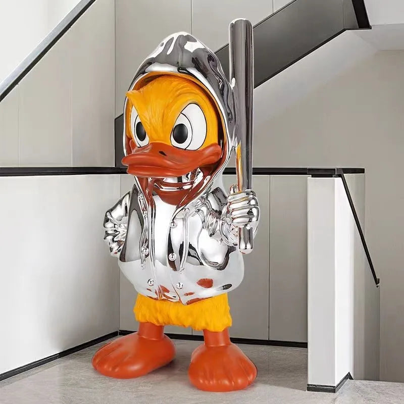 High End Creative Nostalgia Trend Playing With Donald Duck Ornament Living Room Desktop Personality Light Luxury Cute Decoration