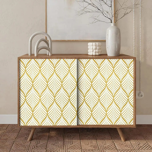 PVC Gold Wallpaper Modern Bohemian Style Vinyl Contact Paper Sheet Self Adhesive Cabinet Home Decoration Removable Vinyl Film