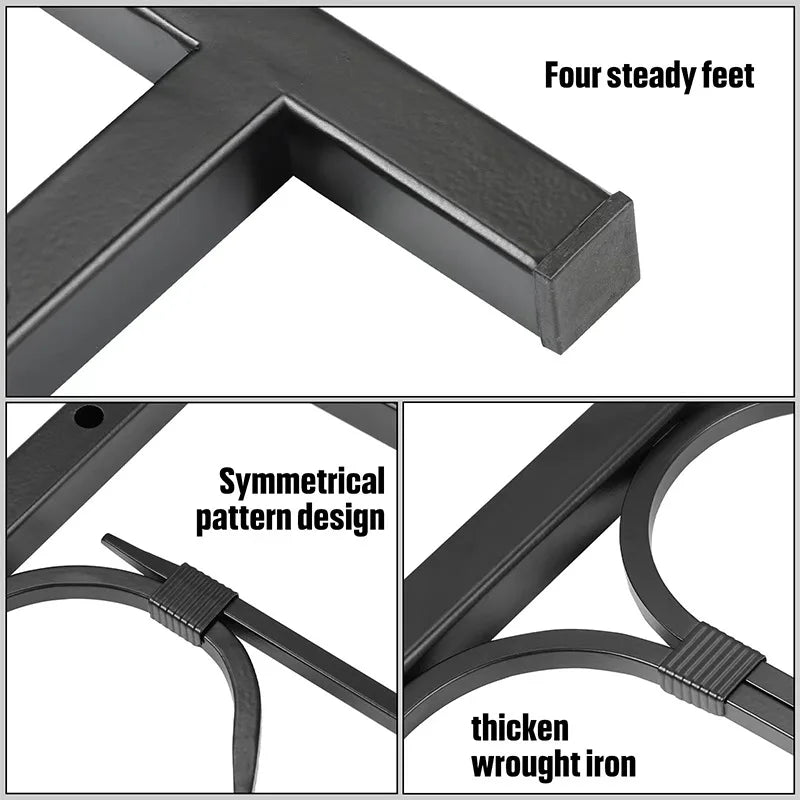 Fireplace Wood Rack, Simple Iron Art, Outdoor Wood Stacking Rack, Winter Heating, True Fire Fireplace, Wood Burning Rack,