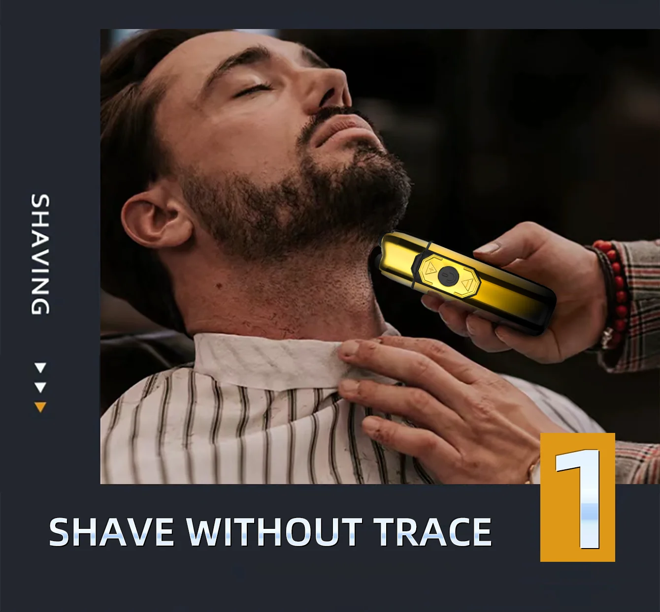 Kemei TX10 new electric shaver with LED display rechargeable beard shaver men's bald shaver original blade accessories