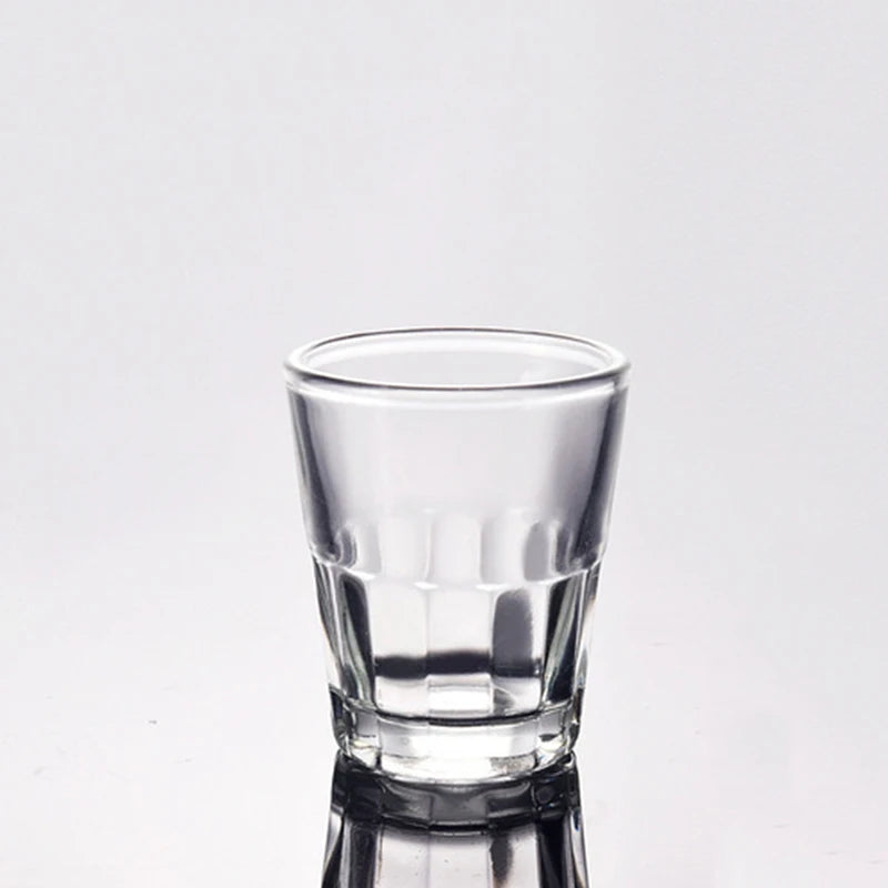 20ml Thick Bottom Vodka Glass Party Light Luxury Octagonal Cup Transparent Drinkware 6pcs Set Vintage Baijiu Cup Elegant Gifts