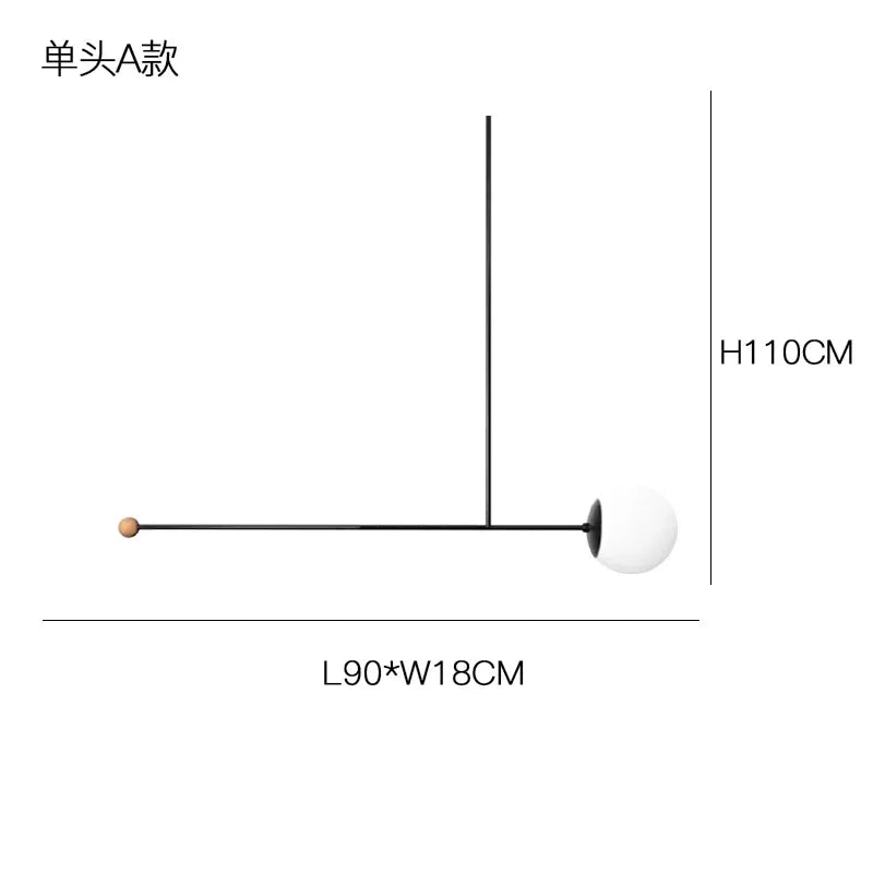 Modern Black Chandelier Dining Table Ceiling Lamps Room Lighting E14 Pole Hanging Light Bedroom Living Room Lighting Fixtures