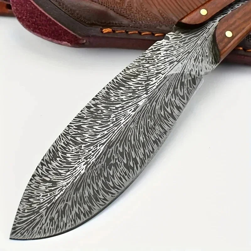 Utility Knife Butcher Boning Barbecue Knife Slicing Meat Fruit Fish Filleting Knife Chef Cooking Wooden Handle Kitchen Knives