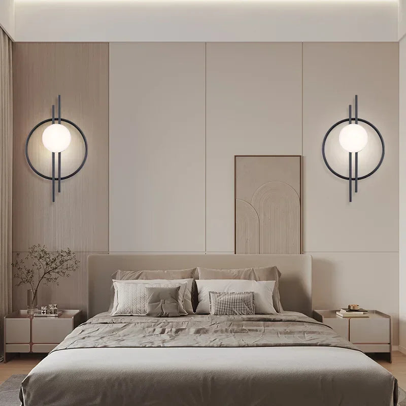 Modern LED Wall Lamp For Living Dining Room Bedroom Bedside TV Background Aisle Sconce Home Decoration Lighting Fixture Lustre