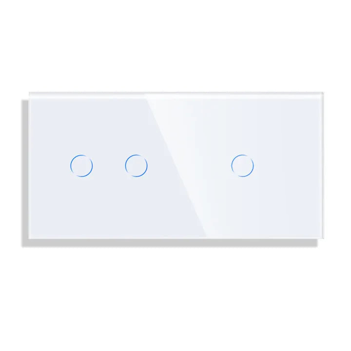 Bingoelec DIY White Black Gold Big Glass Panel 86*157mm For Touch Switches And Sockets AssemblySize