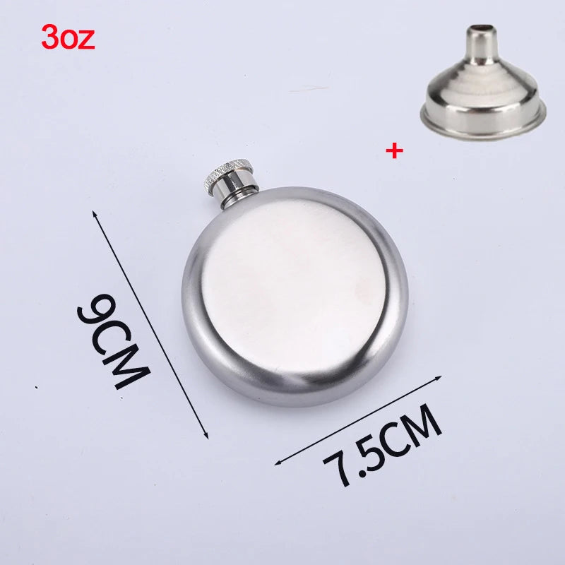 2/3/5/8Oz Vodka Whiskey Bottle Alcohol Hip Flasks Russian Round Wine Bottle groomsmen gifts Alcohol Flask Liquor Pot Accessories