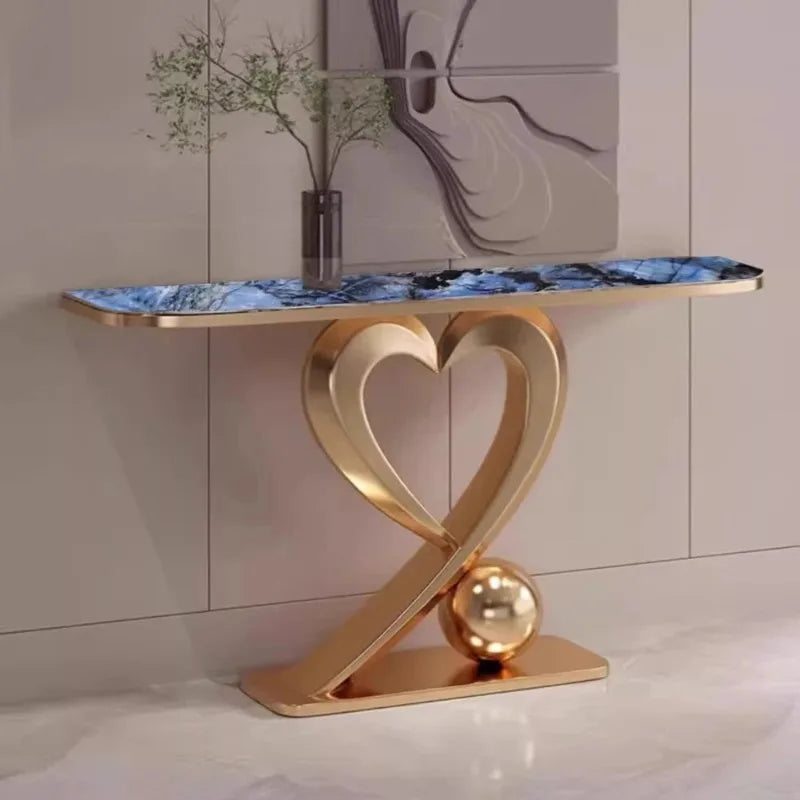 Beauty Aesthetic Console Table Design Glamour Metal Hallway Console Table Vintage Luxury Tisch Wohnzimer Home Furniture