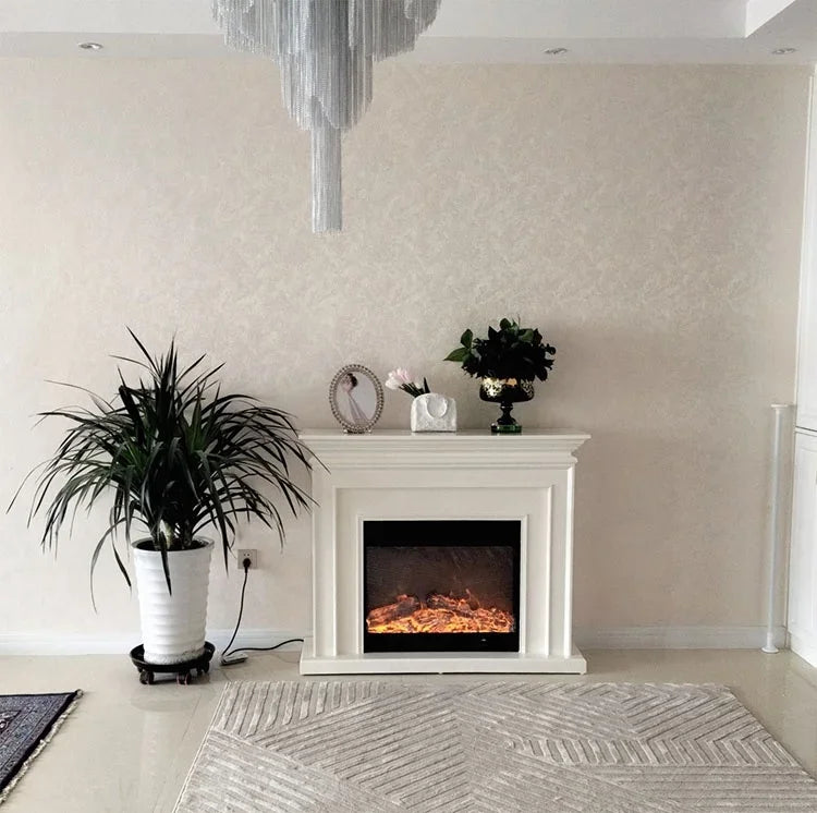 Electric FireplaceManufacturer Decorative Wood Fireplaces LED Flame Free Standing Electric Fireplace With Mantel