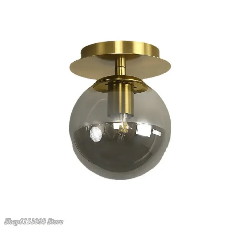 round ball Glass Ceiling Lamps Modern Cheap For Restaurant Aisle Corridor Balcony Decoration luxury Led Ceiling Light Fixtures