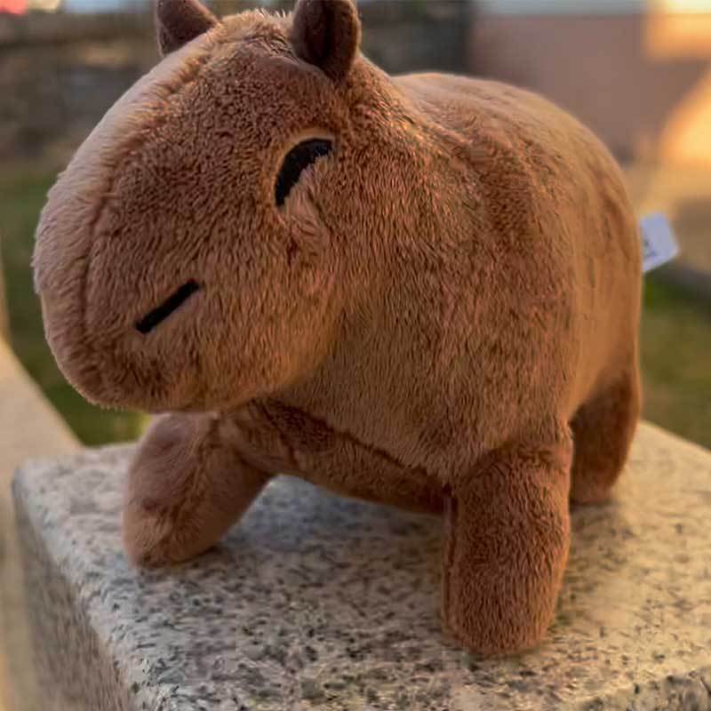 Adorable 8.8" Capybara Plush Toy - Soft, Lifelike Rodent Stuffed Animal with Smiling Face, Perfect for Boys & Girls, Ideal Birthday or Holiday Gift, Stuffed Plushies