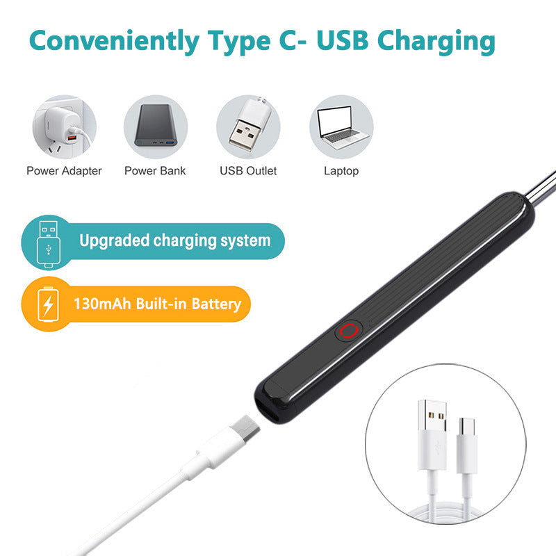 NE3 Ear Cleaner Otoscope Ear Wax Removal Tool With Camera LED Light Wireless