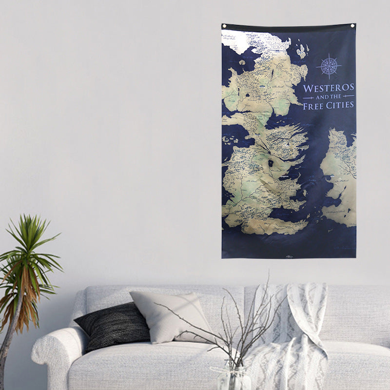 New Home Map Decoration Flag