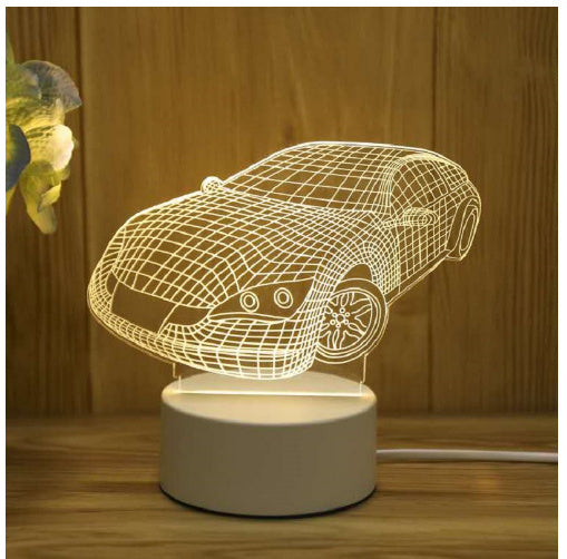 3D Lamp Acrylic USB LED Night Lights Neon Sign Lamp Xmas